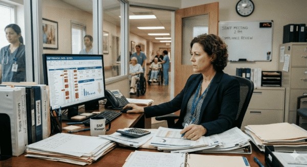 Is Your SNF Financial Analytics Strategy Holding You Back? Skilled Nursing Facility financial analytics dashboard showing revenue cycle performance and data trends